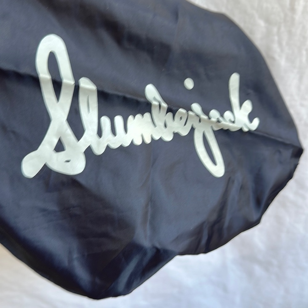 Slumberjack navy lightweight nylon bag with toggle closure